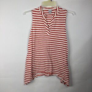 Chico’s Long Line Striped Tank‎ Top